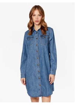 Lee Sukienka jeansowa L50DPLVK 112145226 Niebieski Regular Fit ze sklepu MODIVO w kategorii Sukienki - zdjęcie 170855589