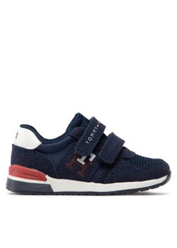 Tommy Hilfiger Sneakersy Low Cut Velcro Sneaker T1B9-32490-1450 M Granatowy ze sklepu MODIVO w kategorii Buty sportowe dziecięce - zdjęcie 170855596