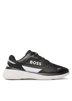 Sneakersy Boss Dean 50487577 10248104 01 Charcoal ze sklepu eobuwie.pl w kategorii Buty sportowe męskie - zdjęcie 170860156