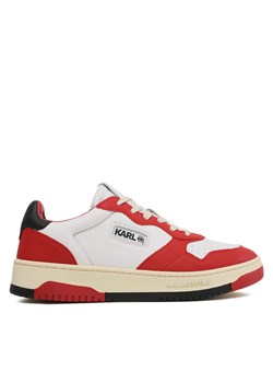 Sneakersy KARL LAGERFELD KL53020 White/Red ze sklepu eobuwie.pl w kategorii Buty sportowe męskie - zdjęcie 170860276