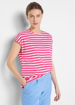 T-shirt oversize w paski, ze zrównoważonego materiału ze sklepu bonprix w kategorii Bluzki damskie - zdjęcie 170860928