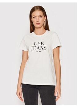 Lee T-Shirt Graphic Tee L41UFERR 112140053 Biały Regular Fit ze sklepu MODIVO w kategorii Bluzki damskie - zdjęcie 170863827