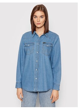 Wrangler Koszula jeansowa W5S9LWX8E 112141454 Niebieski Regular Fit ze sklepu MODIVO w kategorii Koszule damskie - zdjęcie 170863937
