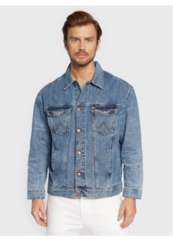 Wrangler Kurtka jeansowa Authentic Mid W45979142 112324519 Niebieski Relaxed Fit ze sklepu MODIVO w kategorii Kurtki męskie - zdjęcie 170864078