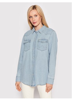 Wrangler Koszula jeansowa Heritage W5S96OX4E 112146160 Niebieski Regular Fit ze sklepu MODIVO w kategorii Koszule damskie - zdjęcie 170864299
