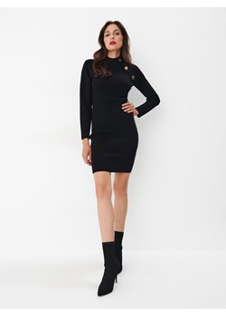 Mohito - Swetrowa czarna sukienka mini - czarny ze sklepu Mohito w kategorii Sukienki - zdjęcie 170865927
