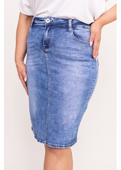 Jasnoniebieska Spódnica jeansowa HELIA ze sklepu TONO w kategorii Spódnice - zdjęcie 170865955