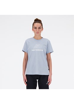 Koszulka damska New Balance WT41816LAY – niebieska ze sklepu New Balance Poland w kategorii Bluzki damskie - zdjęcie 170866195