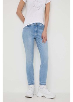BOSS jeansy damskie kolor niebieski ze sklepu ANSWEAR.com w kategorii Jeansy damskie - zdjęcie 170867256
