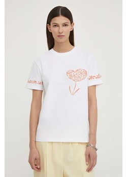 PS Paul Smith t-shirt bawełniany damski kolor biały ze sklepu ANSWEAR.com w kategorii Bluzki damskie - zdjęcie 170867286