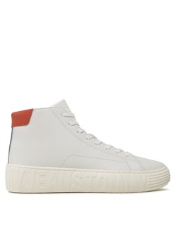 Sneakersy Tommy Jeans Tjm Outsole Mid Cut EM0EM01218 Biały ze sklepu eobuwie.pl w kategorii Trampki męskie - zdjęcie 170868069