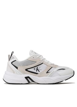 Sneakersy Calvin Klein Jeans Retro Tennis Su-Mesh YM0YM00589 Bright White/Black 0K5 ze sklepu eobuwie.pl w kategorii Buty sportowe męskie - zdjęcie 170868569