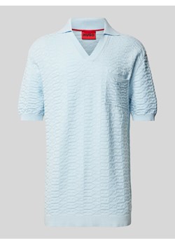 Koszulka polo kroju regular fit z fakturowanym wzorem model ‘Spato’ ze sklepu Peek&Cloppenburg  w kategorii T-shirty męskie - zdjęcie 170868875