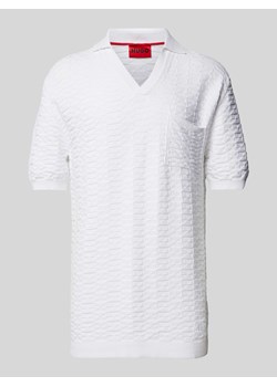 Koszulka polo kroju regular fit z fakturowanym wzorem model ‘Spato’ ze sklepu Peek&Cloppenburg  w kategorii T-shirty męskie - zdjęcie 170869016