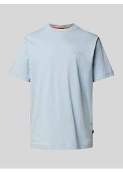 T-shirt z nadrukiem z logo model ‘Telogoboss’ ze sklepu Peek&Cloppenburg  w kategorii T-shirty męskie - zdjęcie 170869269