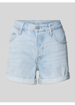 Szorty jeansowe o kroju regular fit z 5 kieszeniami model ‘501’ ze sklepu Peek&Cloppenburg  w kategorii Szorty - zdjęcie 170869339
