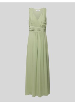 Długa sukienka z dekoltem w serek ze sklepu Peek&Cloppenburg  w kategorii Sukienki - zdjęcie 170869385