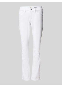Spodnie o kroju slim fit w jednolitym kolorze ze sklepu Peek&Cloppenburg  w kategorii Jeansy damskie - zdjęcie 170869449