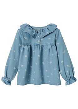 vertbaudet Bluzka dżinsowa w kolorze niebieskim ze sklepu Limango Polska w kategorii Bluzki dziewczęce - zdjęcie 170871576
