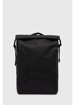 Rains plecak 14320 Backpacks kolor czarny duży gładki ze sklepu PRM w kategorii Plecaki - zdjęcie 170874138