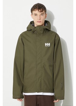 Helly Hansen kurtka kolor zielony przejściowa ze sklepu PRM w kategorii Kurtki męskie - zdjęcie 170874198