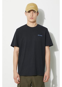 Columbia t-shirt bawełniany Explorers Canyon kolor czarny wzorzysty 2036451 ze sklepu PRM w kategorii T-shirty męskie - zdjęcie 170874436