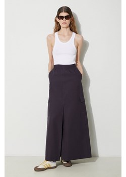 adidas Originals spódnica bawełniana kolor fioletowy maxi prosta IT9019 ze sklepu PRM w kategorii Spódnice - zdjęcie 170874576