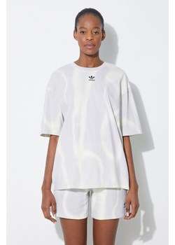 adidas Originals t-shirt bawełniany damski kolor szary IU2481 ze sklepu PRM w kategorii Bluzki damskie - zdjęcie 170874626