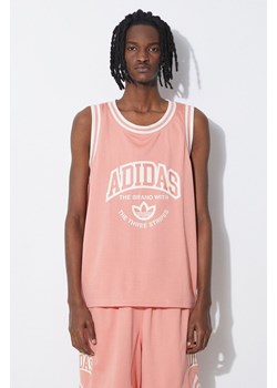 adidas Originals t-shirt męski kolor różowy IS2899 ze sklepu PRM w kategorii T-shirty męskie - zdjęcie 170874655