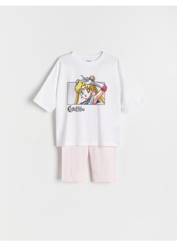 Reserved - Dwuczęściowa piżama Sailor Moon - lawendowy ze sklepu Reserved w kategorii Piżamy dziecięce - zdjęcie 170875437