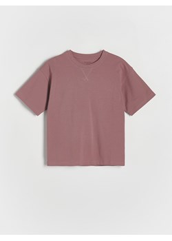 Reserved - Bawełniany t-shirt oversize - fioletowy ze sklepu Reserved w kategorii T-shirty chłopięce - zdjęcie 170875705
