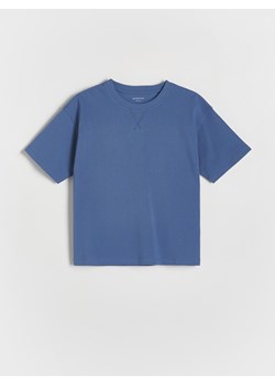 Reserved - Bawełniany t-shirt oversize - granatowy ze sklepu Reserved w kategorii T-shirty chłopięce - zdjęcie 170875707