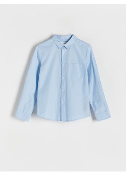 Reserved - Bawełniania koszula - niebieski ze sklepu Reserved w kategorii Koszule chłopięce - zdjęcie 170875757