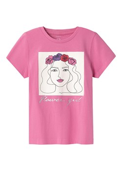 name it Koszulka &quot;Beate&quot; w kolorze różowym ze sklepu Limango Polska w kategorii Bluzki dziewczęce - zdjęcie 170877517