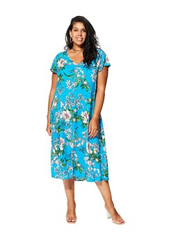 Aller Simplement Sukienka w kolorze niebiesko-zielono-białym ze sklepu Limango Polska w kategorii Sukienki - zdjęcie 170877608