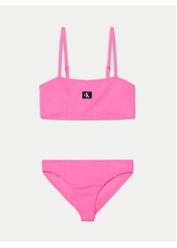 Calvin Klein Swimwear Strój kąpielowy KY0KY00080 Różowy ze sklepu MODIVO w kategorii Stroje kąpielowe - zdjęcie 170878168