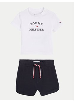 Tommy Hilfiger Komplet t-shirt i spodenki Logo KN0KN01812 Granatowy Regular Fit ze sklepu MODIVO w kategorii Komplety niemowlęce - zdjęcie 170878568