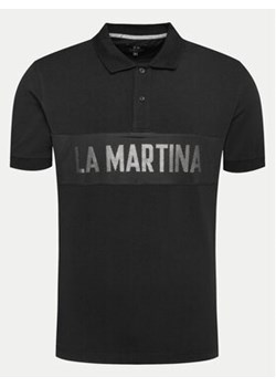 La Martina Polo YMP310 JS324 Czarny Regular Fit ze sklepu MODIVO w kategorii T-shirty męskie - zdjęcie 170878795