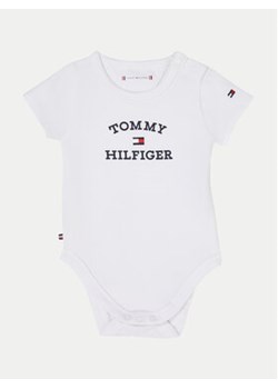 Tommy Hilfiger Body dziecięce Logo KN0KN01815 Biały ze sklepu MODIVO w kategorii Body niemowlęce - zdjęcie 170878818