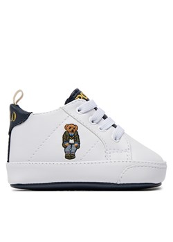 Sneakersy Polo Ralph Lauren RL00202111 L White Smooth/Navy/Gold W/ Preppy Bear Mens ze sklepu eobuwie.pl w kategorii Buciki niemowlęce - zdjęcie 170879496