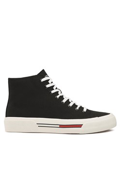 Sneakersy Tommy Jeans Mid Canvas Color EM0EM01157 Black BDS ze sklepu eobuwie.pl w kategorii Trampki męskie - zdjęcie 170879577