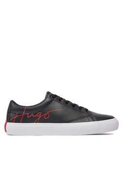 Sneakersy Hugo Dyerh Tenn 50518354 Czarny ze sklepu eobuwie.pl w kategorii Trampki męskie - zdjęcie 170880025