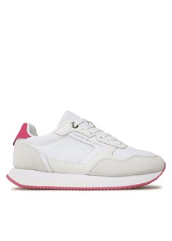 Sneakersy Tommy Hilfiger Essential Mesh Runner FW0FW07381 White/Bright Cerise Pink 01S ze sklepu eobuwie.pl w kategorii Buty sportowe damskie - zdjęcie 170880157