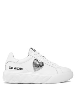 Sneakersy LOVE MOSCHINO JA15014G1IIA0100 Bianco ze sklepu eobuwie.pl w kategorii Buty sportowe damskie - zdjęcie 170880865