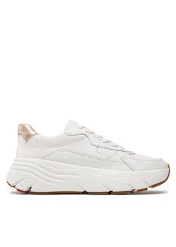 Sneakersy Geox D Diamanta D45UFB 085NF C1327 White/Lt Gold ze sklepu eobuwie.pl w kategorii Buty sportowe damskie - zdjęcie 170881118