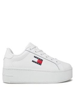Tommy Jeans Sneakersy Tjw Flatform Ess EN0EN02518 Biały ze sklepu MODIVO w kategorii Buty sportowe damskie - zdjęcie 170881939