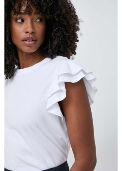 Silvian Heach t-shirt bawełniany kolor biały ze sklepu ANSWEAR.com w kategorii Bluzki damskie - zdjęcie 170884259