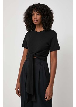 Silvian Heach t-shirt damski kolor czarny ze sklepu ANSWEAR.com w kategorii Bluzki damskie - zdjęcie 170884269