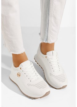 Białe sneakersy damskie Isobella ze sklepu Zapatos w kategorii Buty sportowe damskie - zdjęcie 170884977