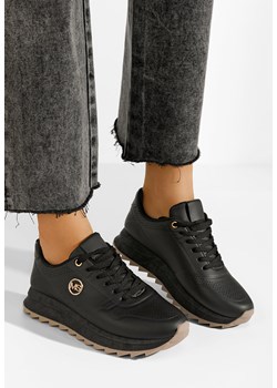 Czarne sneakersy damskie Isobella ze sklepu Zapatos w kategorii Czółenka - zdjęcie 170884978